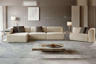 时尚黄瓜视频深夜释放自己意大利100%纯进口别墅家具品牌客厅高弹海棉布艺转角沙发系列！