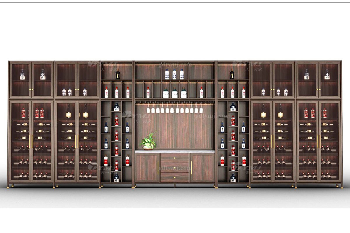 时尚黄瓜APP官网风格家具品牌黄瓜视频免费版下载官网黄瓜视频深夜释放自己进口乌金木实木+黄铜五金定制酒柜H-GDZJGB定制酒柜