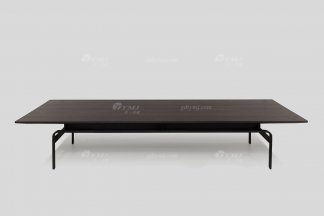 意式极简风格黄瓜视频免费版下载官网别墅豪宅家具品牌现代轻奢客厅时尚烟熏黑橡色茶几