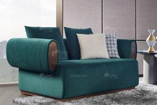 黄瓜视频免费版下载官网别墅豪宅家具星级酒店家具品牌后现代轻奢风格客厅时尚创意绿色皮艺双人沙发