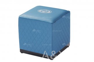 轻奢后现代风格家具黄瓜视频免费版下载官网会所别墅品牌家具大气蓝色真皮梳妆凳方凳