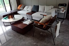 现代简约风格售楼处、样板间家具案例--赣州新旅明樾府样板间家具项目工程欣