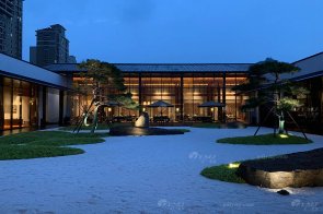 江西九江现代黄瓜APP官网风格售楼处家具项目工程案例完工实拍美图！